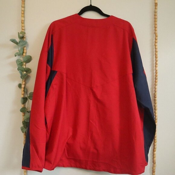 NWT Nike Angels Pullover Vneck Jacket Red Size XL - Picture 8 of 10